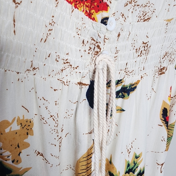 Floral Print Vneck Button Up Midi Dress - Picture 4 of 12